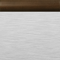 Brushed Aluminum with Espresso Rail