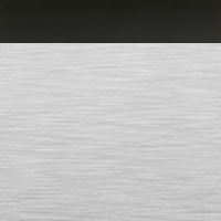 Brushed Aluminum with Matte Black Lacquer Rail