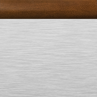 Brushed Aluminum with Traditional Mahogany Rail